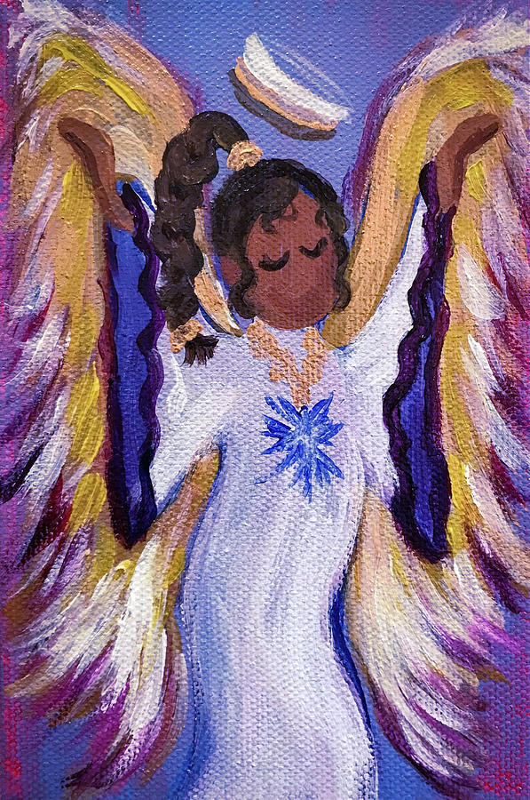 Dancing Angel III Painting by Sherrell Rodgers