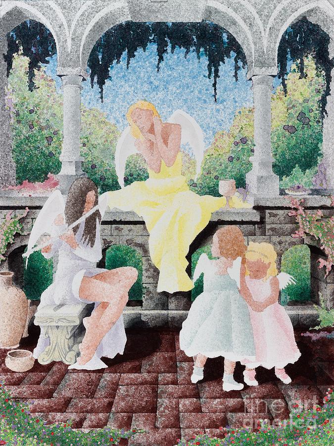 Dancing Angels Painting by Ross Coleman Dancing Angels Painting by Ross Coleman