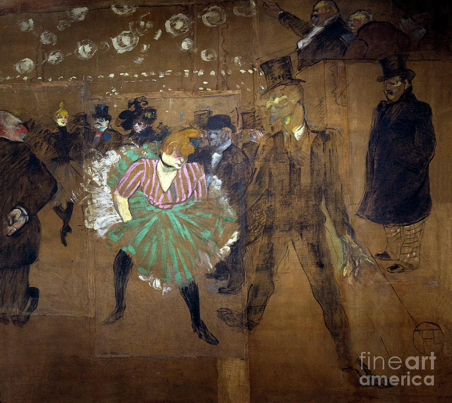 Dancing at the Moulin Rouge, La Goulue and Valentin Le Desosse, 1895 ...