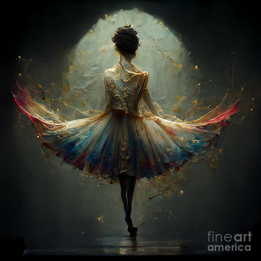 Dancing Ballerina Digital Art by Kristi Blades - Fine Art America