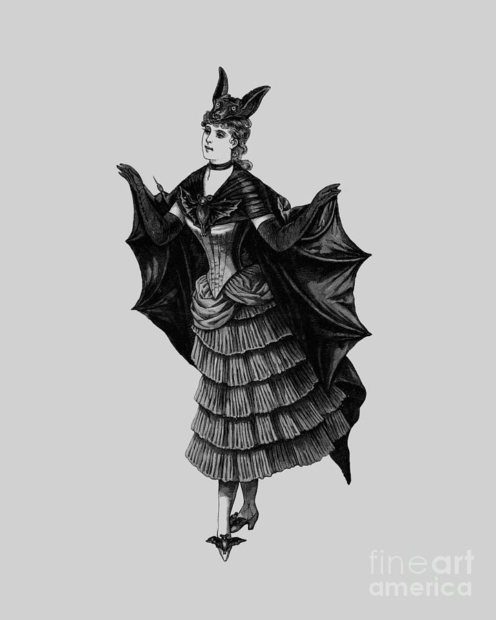 Bat Digital Art - Dancing Bat Lady by Madame Memento