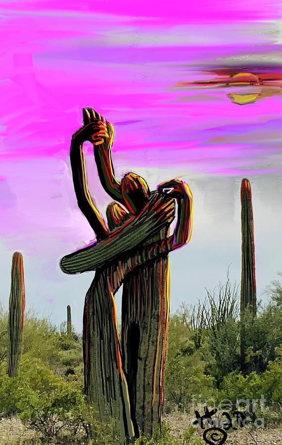Dancing Cactus  Digital Art by Hans Magden