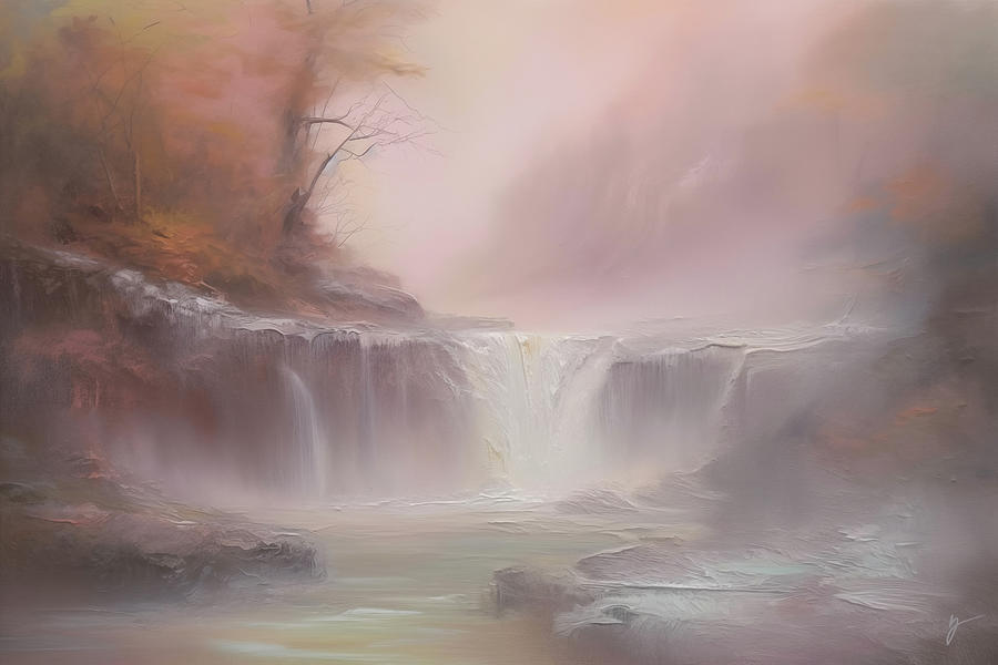 Dancing Crest Falls Painting by Greg Collins