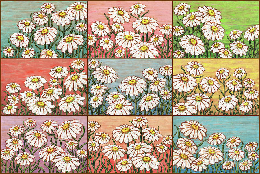 Dancing Daisy Daydreams Collection Painting by Amy E Fraser