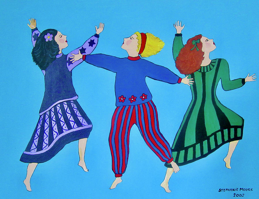 Dancing for Joy Painting by Stephanie Moore
