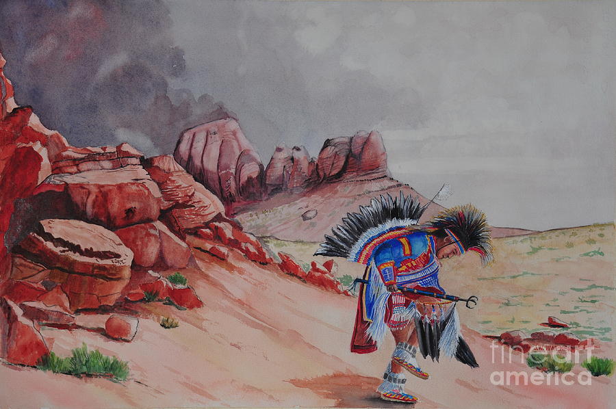 Dancing for the Thunder God Painting by John W Walker