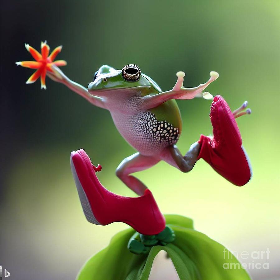 Dancing Frog Digital Art by Usama Hassani - Fine Art America