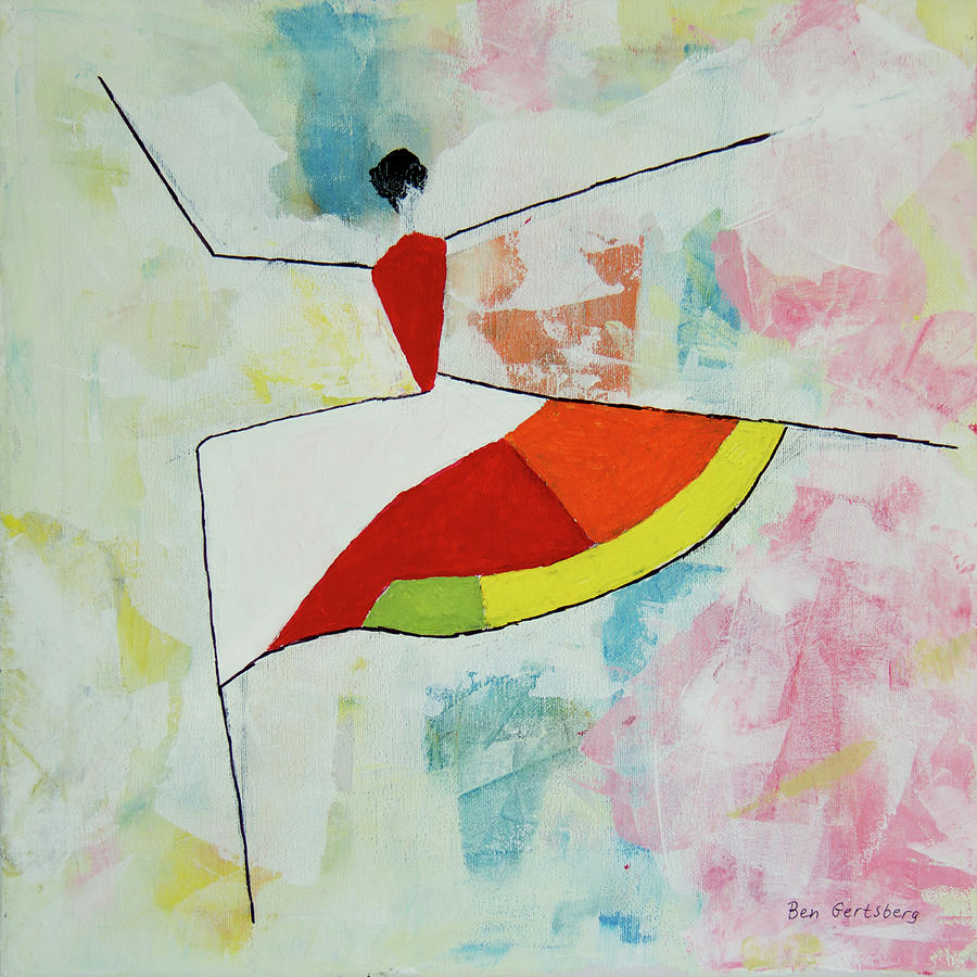 Dancing Girl Painting by Ben and Raisa Gertsberg