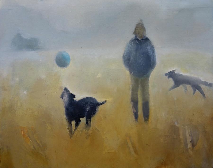 Dancing in the mists Painting by Suzy Norris
