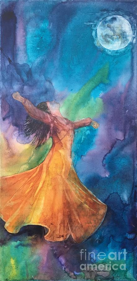 Dancing In The Moonlight II Painting by Paula Robertson