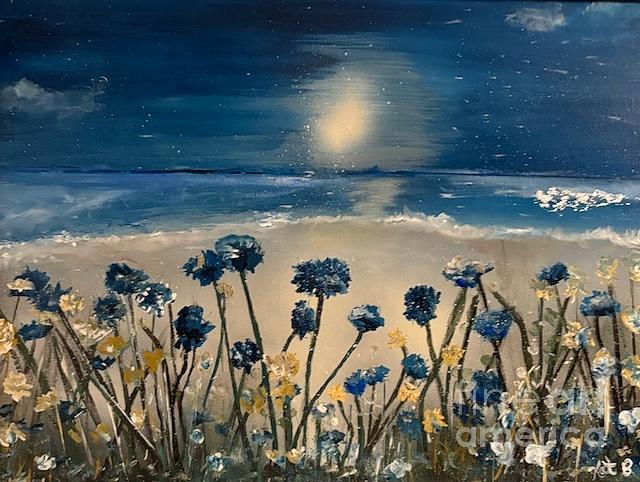 Dancing in the Moonlight Painting by Kathy Bee