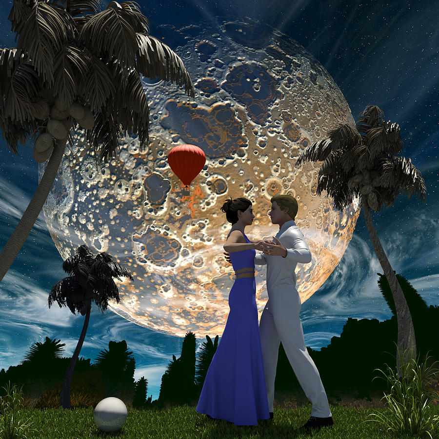 Dancing in the Moonlight Digital Art by Richard Hopkinson