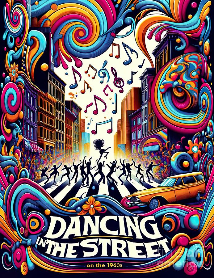 Dancing in the Street, music poster Digital Art by Movie World Posters