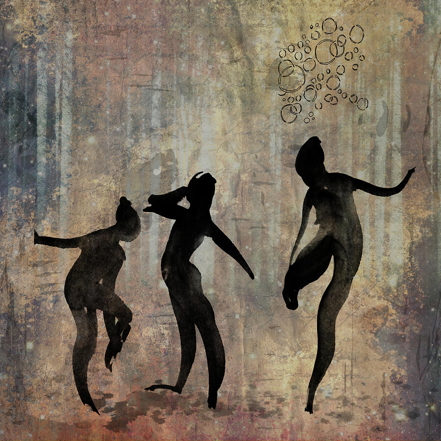 Dancing in the Woods Digital Art by Marilyn Wilson