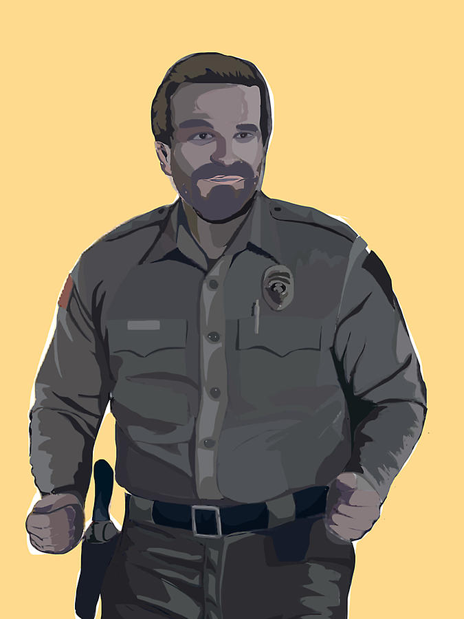 Dancing Jim Hopper Stranger Things Digital Art By Helmina Jentzsch Fine Art America 5801