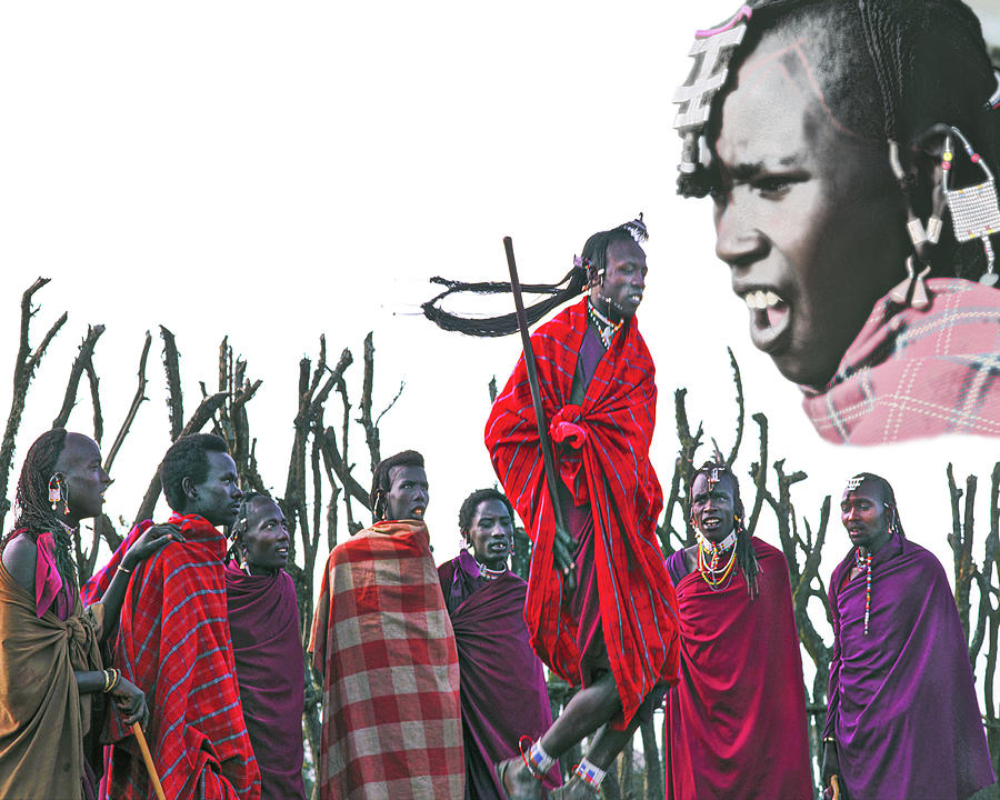 Dancing Masaii, Kenya, Africa Photograph by Don Schimmel