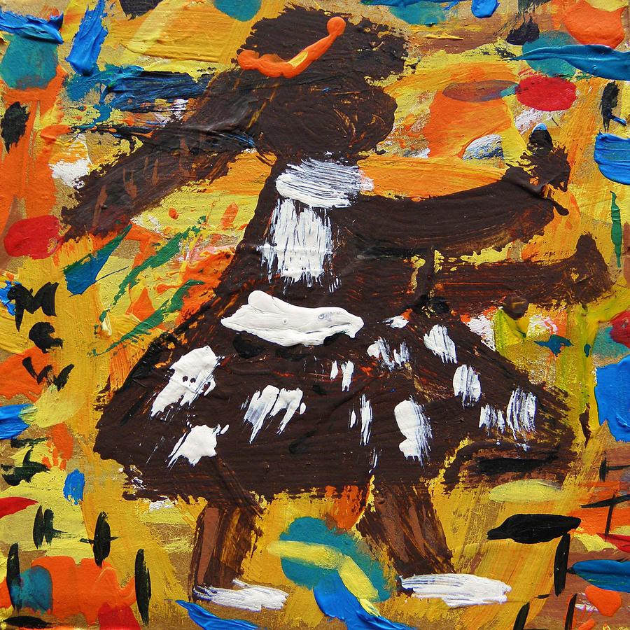 Dancing on Graffiti Painting by Mary Carol Williams