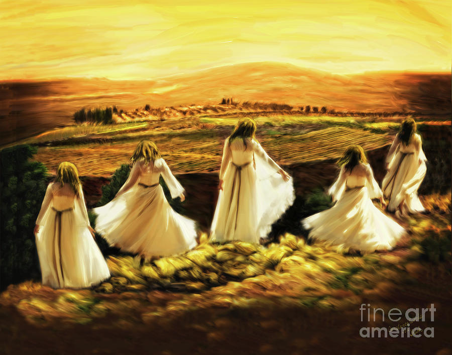 Dancing on the Mountain Painting by Constance Woods