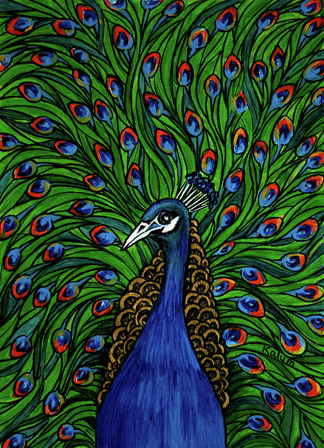 Drawing Of A Pretty Peacock Royalty Free SVG, Cliparts, Vectors, and Stock  Illustration. Image 20686463.