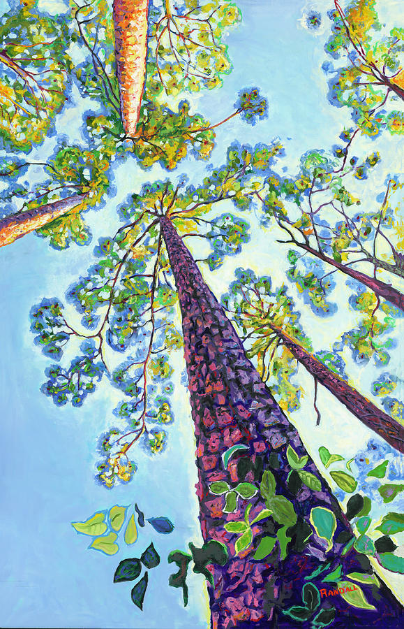 Dancing Pines Painting by David Randall