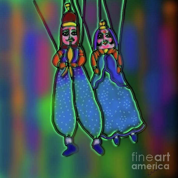 Dancing Puppets Digital Art by Latha Gokuldas Panicker
