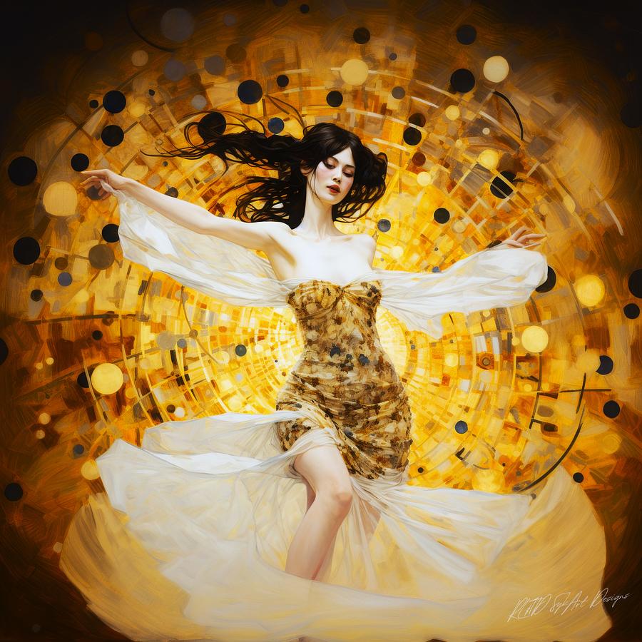 Dancing Queen - Golden Dancer Digital Art By Sykart Designs - Fine Art 