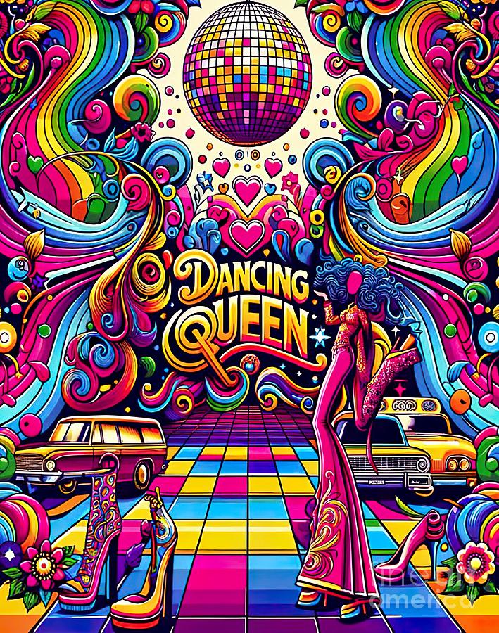 Abba Digital Art - Dancing Queen music poster by Movie World Posters