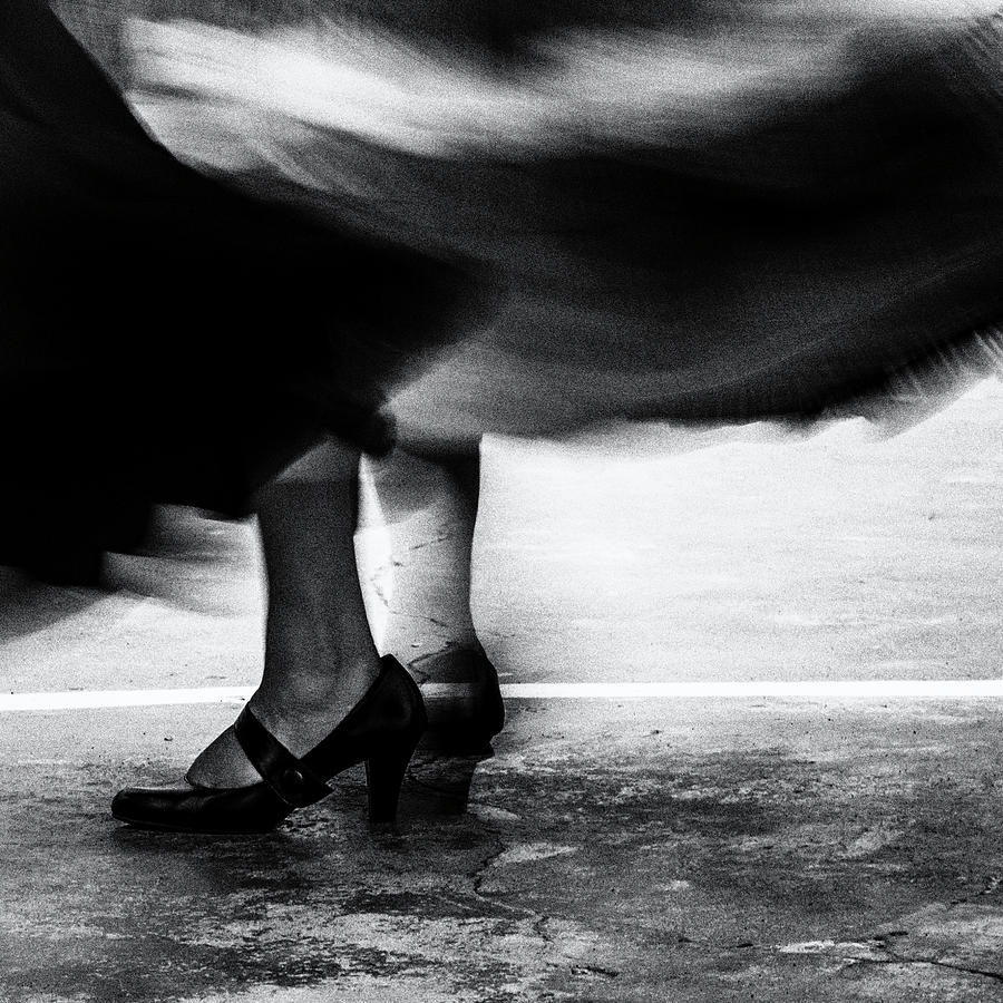 Dancing Shoes - Black And White Photograph
