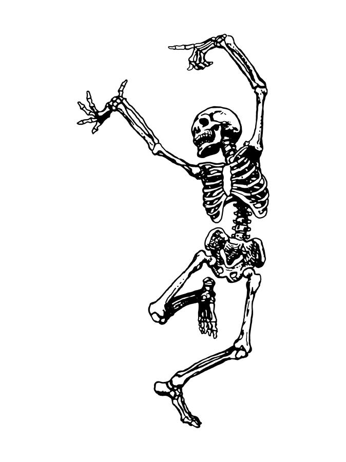 Dancing Skeleton Digital Art by Terry Bill - Fine Art America