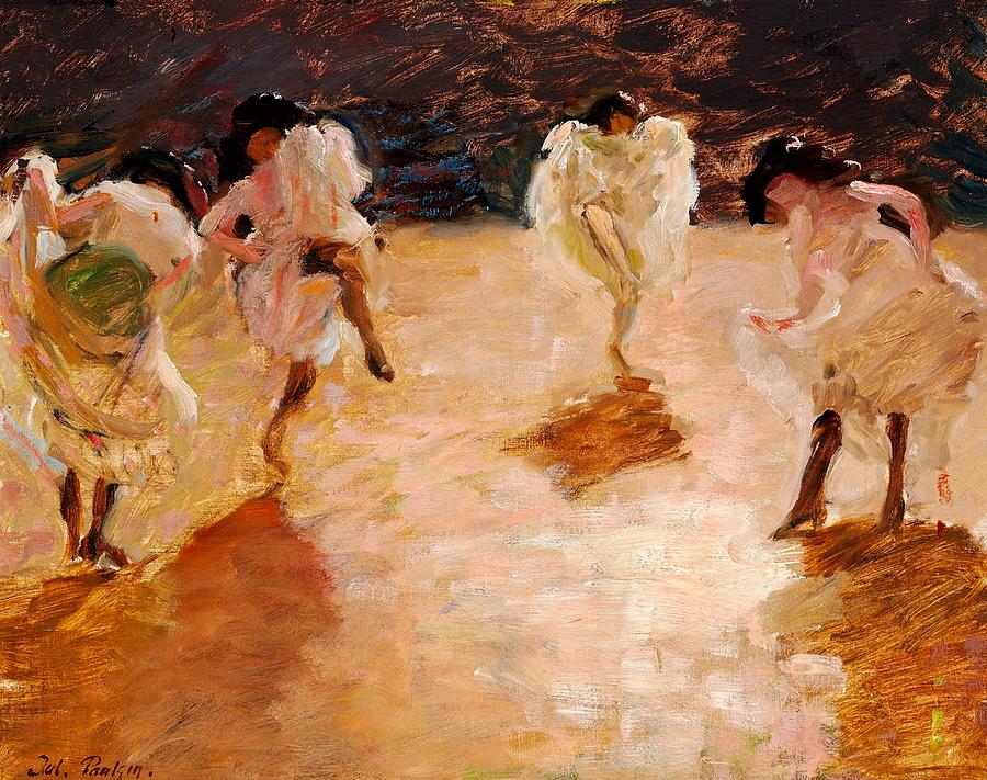 Dancing The Cancan Painting by Mountain Dreams