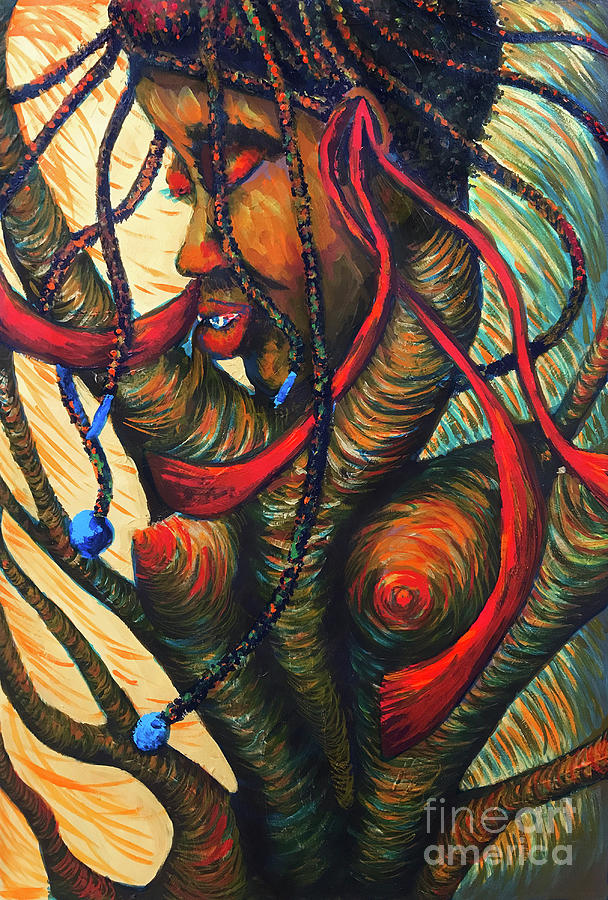 Dancing Tree Spirit Painting by Amy E Fraser