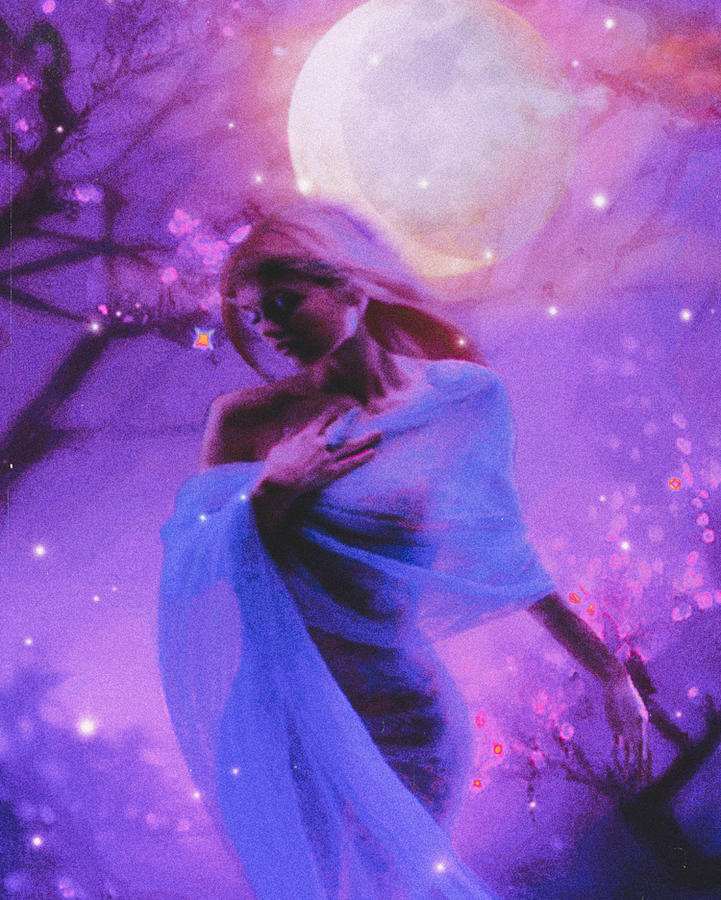 Dancing under the full moon Digital Art by Katharyne Peckham - Fine Art ...