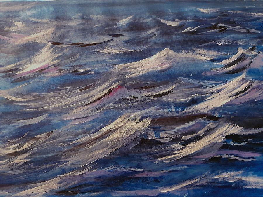 Dancing Waves  Painting by Faa shie