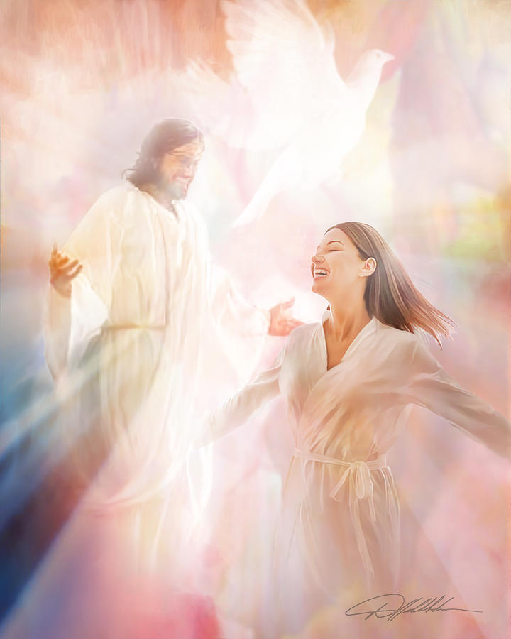Dancing with Jesus  Painting by Danny Hahlbohm