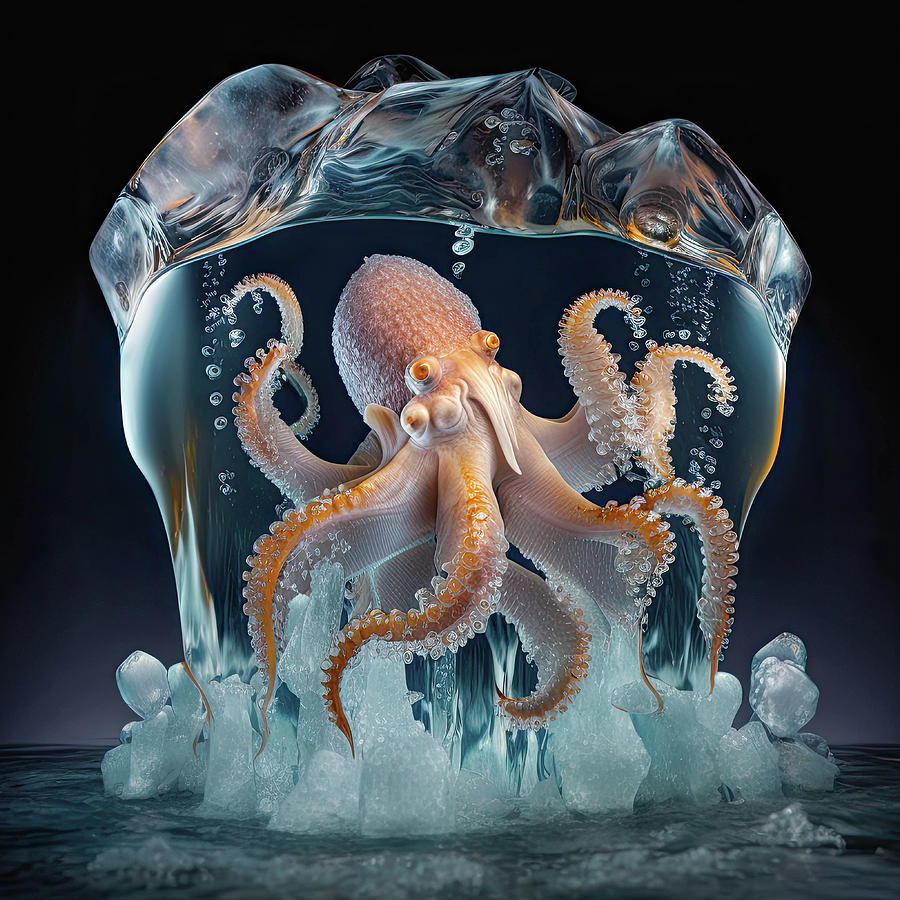 Dancing with the Octopus Digital Art by Zina Zinchik