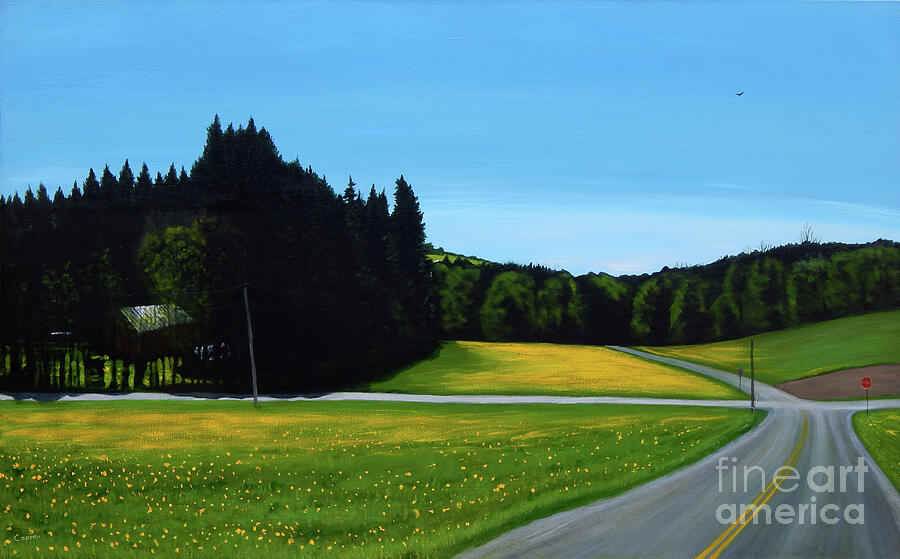 Dandelion Intersection Painting by Robert Coppen