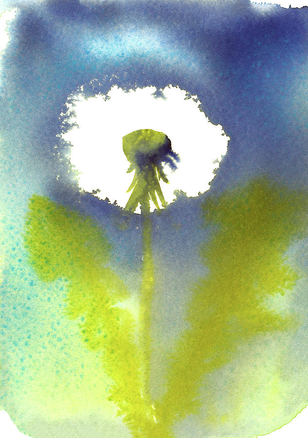 Dandelion  Painting by Karen Kaspar