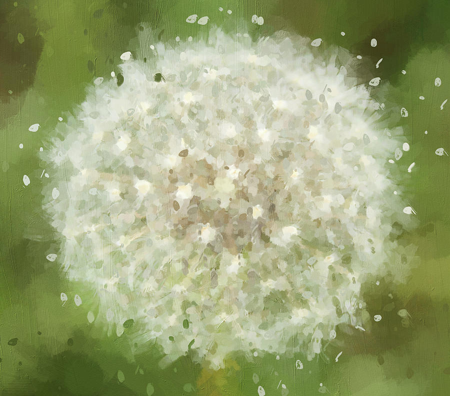 Dandelion Painting Painting by Dan Sproul