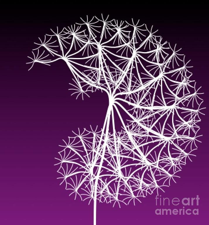Dandelion Vector Digital Art by Dr Debra Stewart