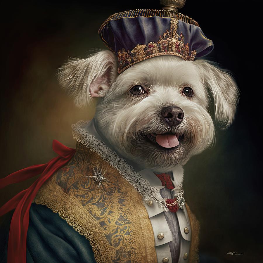 Dandie Dinmont Terrier Painting by Vincent Monozlay