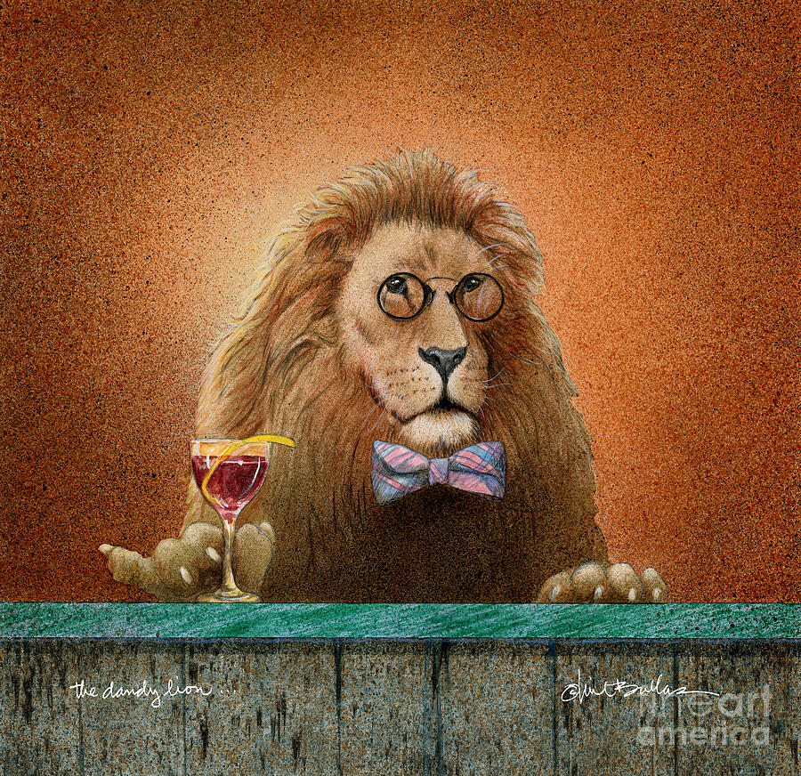 Lion Painting - Dandy Lion, The by Will Bullas
