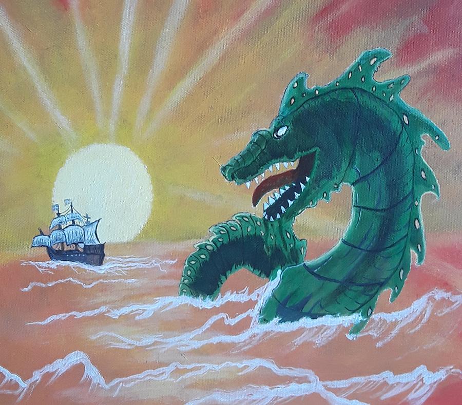 Danger at Sea 2 Painting by Jim Saltis