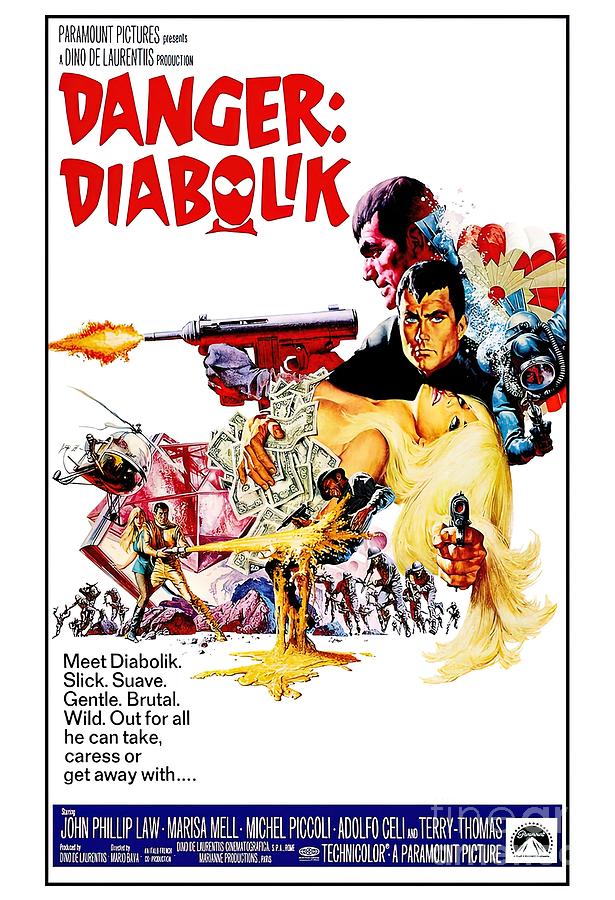 Danger Diabolik 1968 Painting by Jeremy Price | Pixels