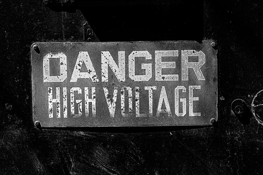 Danger High Voltage Sign Photograph
