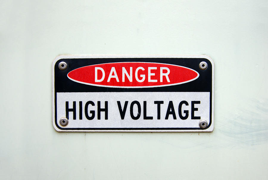 Danger: High Voltage sign Photograph by Simon McGill