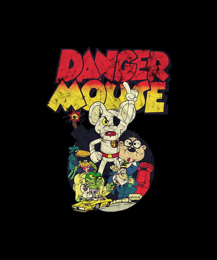 Danger Mouse 1981 Vintage Digital Art by Danger Mouse 1981 Vintage - Pixels