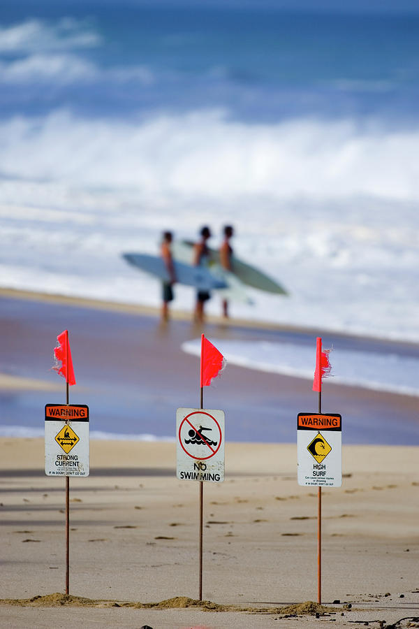Dangerous Surf Photograph by Sean Davey