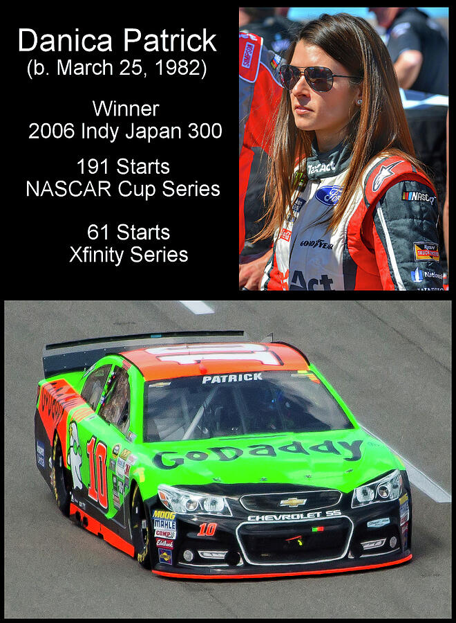 Danica Patrick v1 Photograph by Robert Banach Danica Patrick v1 Photograph by Robert Banach