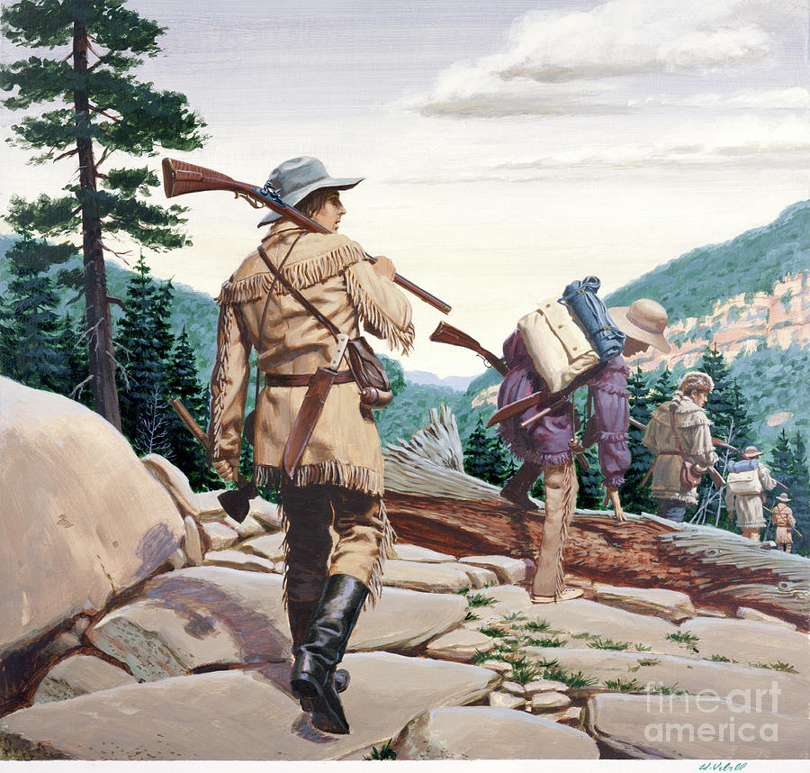Daniel Boone Painting by Ed Vebell