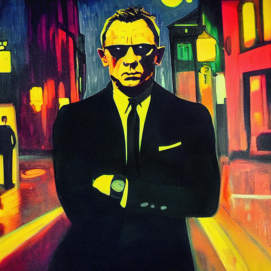 Daniel Craig 007 v10 Digital Art by Craig Boehman